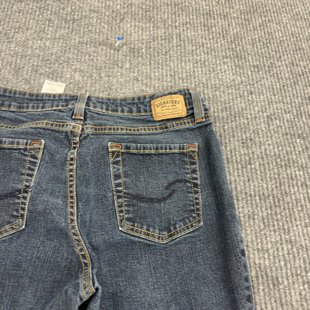 Signature by Levi Strauss & Co Jeans Women 12 Blue Cotton Spandex Bootcut Casual - Picture 6 of 7